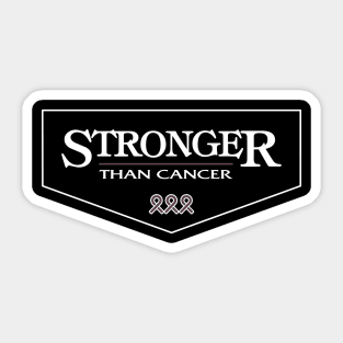 multiple myeloma cancer Awareness burgundy ribbon Stronger Than Cancer Sticker